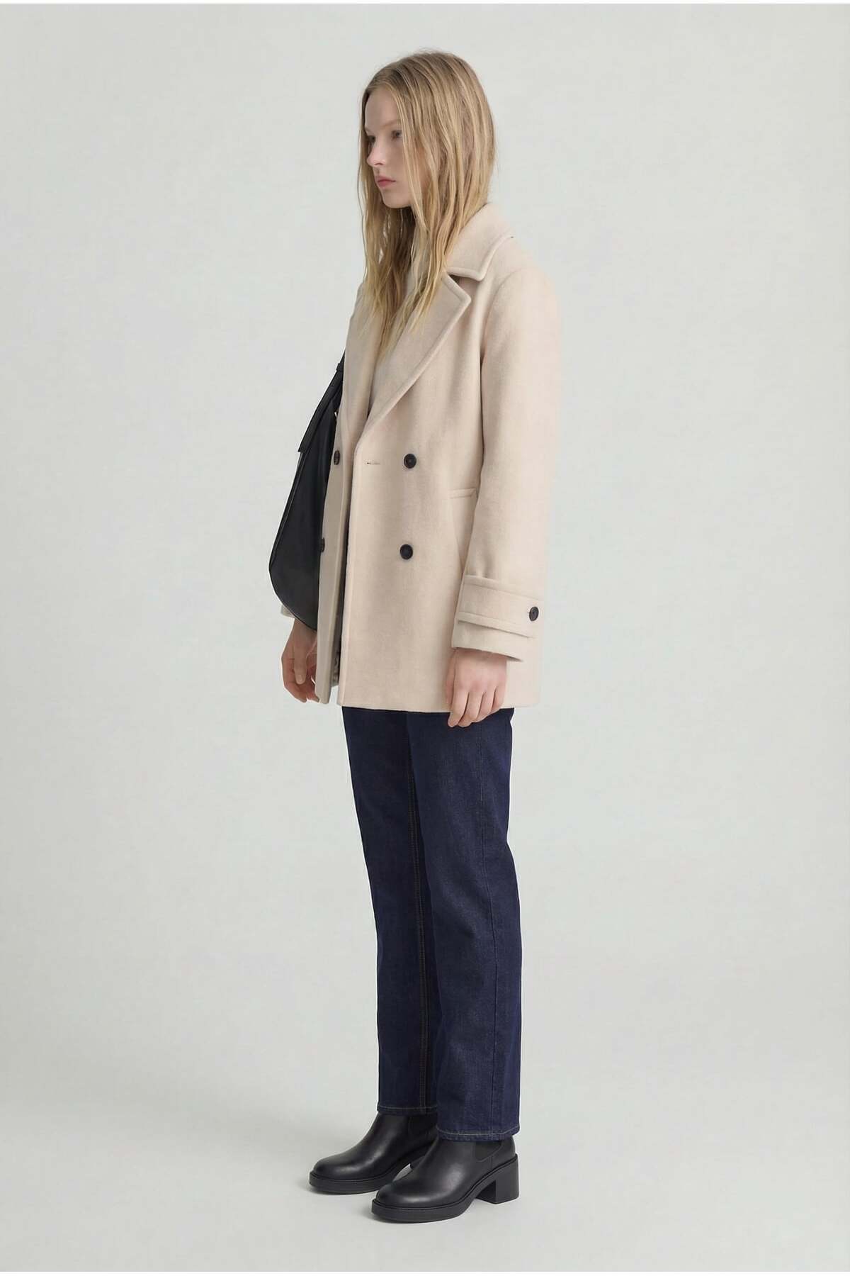 PAULMARK  Kadın Kısa Kaban - Görsel 3