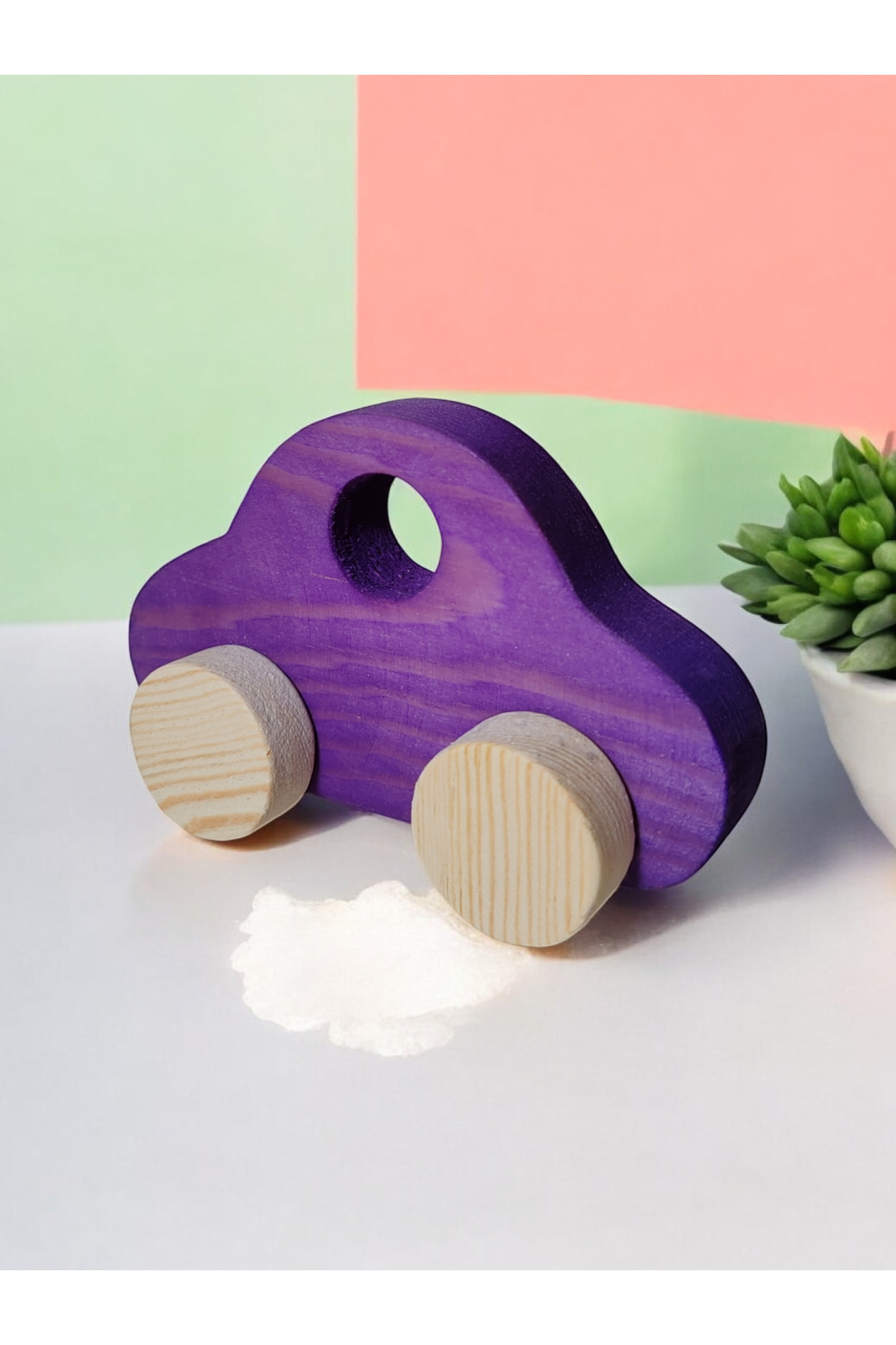Wooden Toy Car Natural Handmade Toy