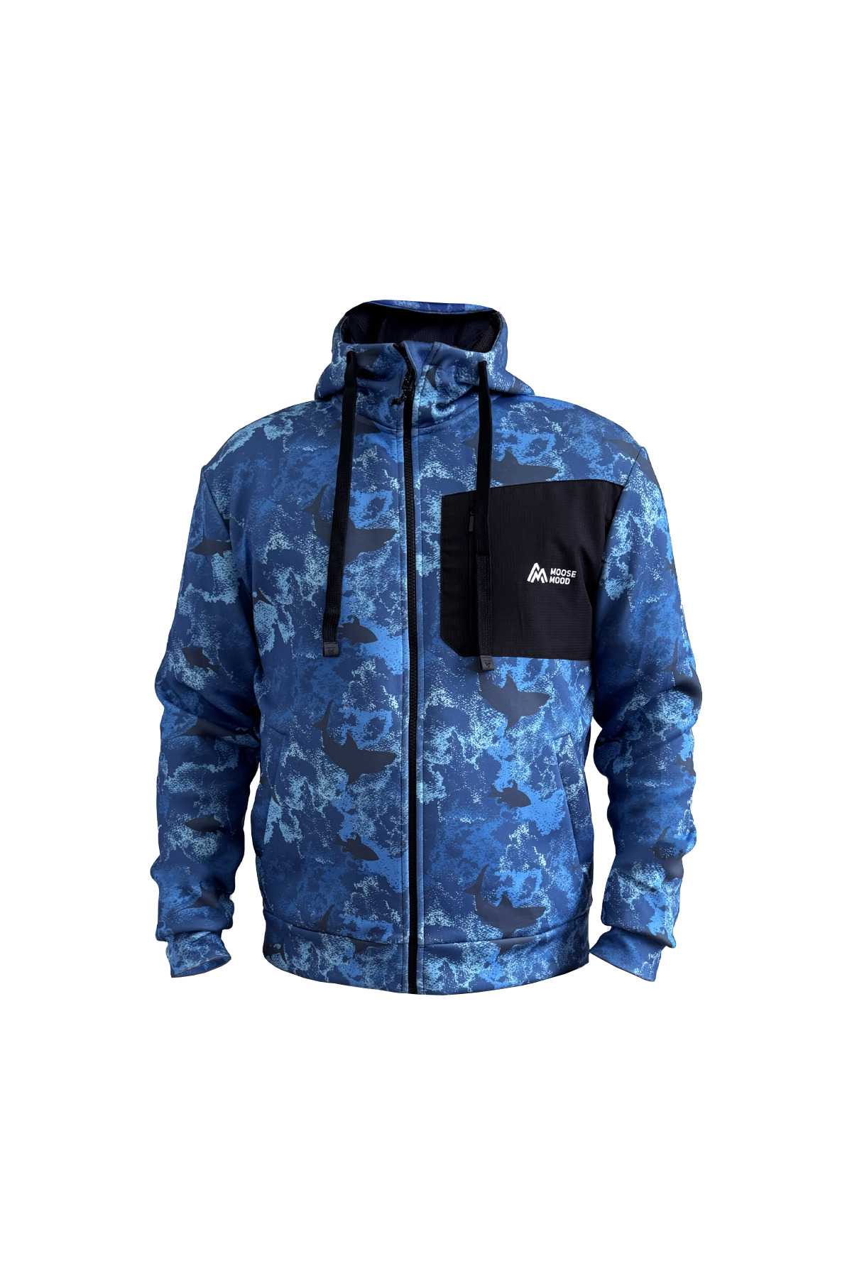 Moose Mood Deep Pro Series Balıkçı Yelkenci Trekking Tam Fermuarlı Kapüşonlu Sweatshirt görsel 3