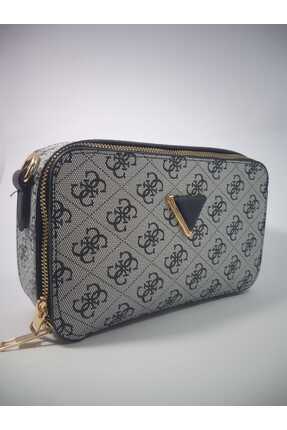 Bayan Kokoş Gri Desenli El Çantası