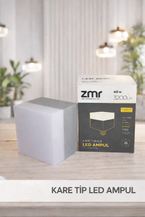 ZMR KARE LED AMPUL BEYAZ 40 W