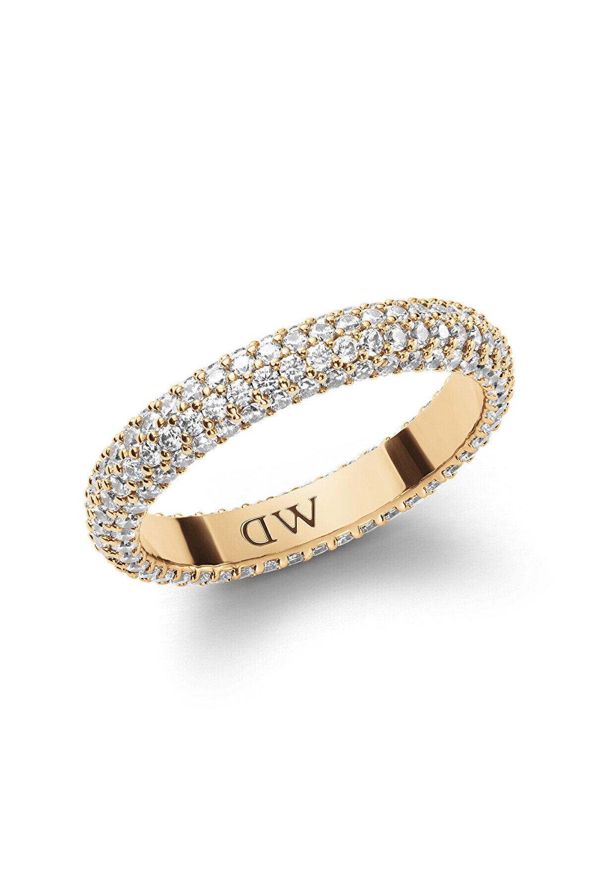 Pave Crystal Ring Gold