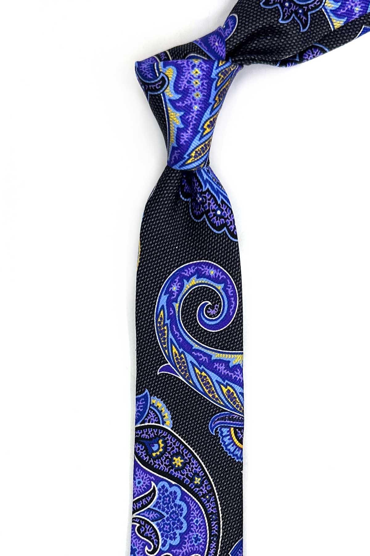  کراوات ابریشمی طرح شال چند رنگ ۶.۲ سانتی‌متری IK2316