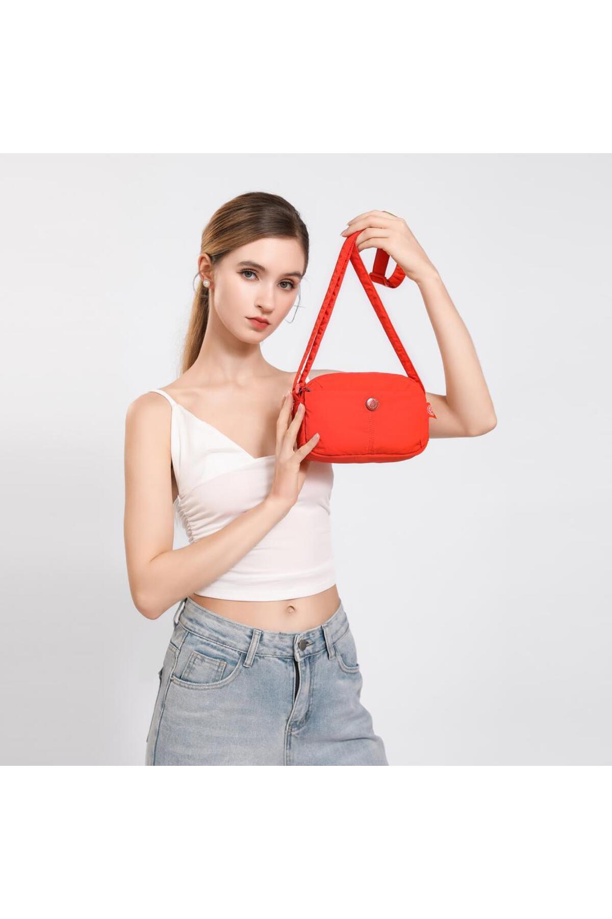 SMART BAGS Mikro Poly Kumaş Mini Boy Postacı Kadın Çantası 3339 görsel 8