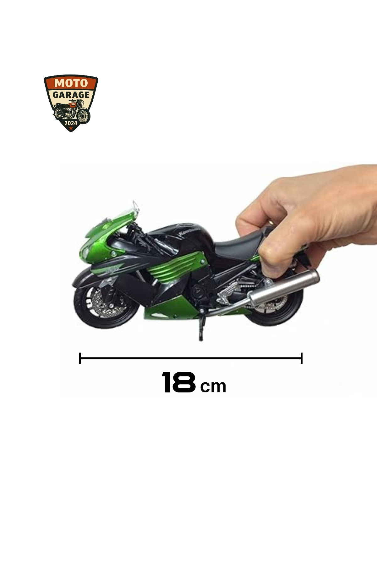 MotoGarage Kawasaki ZX-14R 2011 1:12 Diecast Model Motosiklet