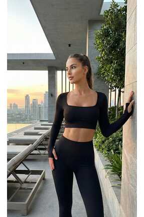 LAGRANZE Virella Kadın Fit Tayt Takım – Yüksek Bel Spor Set