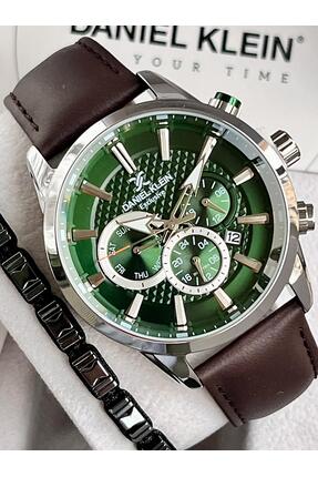 Daniel Klein Exclusive Multifonksiyon Erkek Kol Saati Deri Kayış 3 Atm Su Geç...