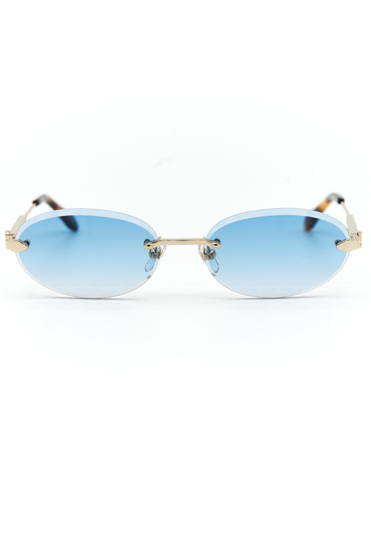 Just Cavalli SJC155 300Q Unisex Güneş Gözlüğü Metal Gold Mavi Lens
