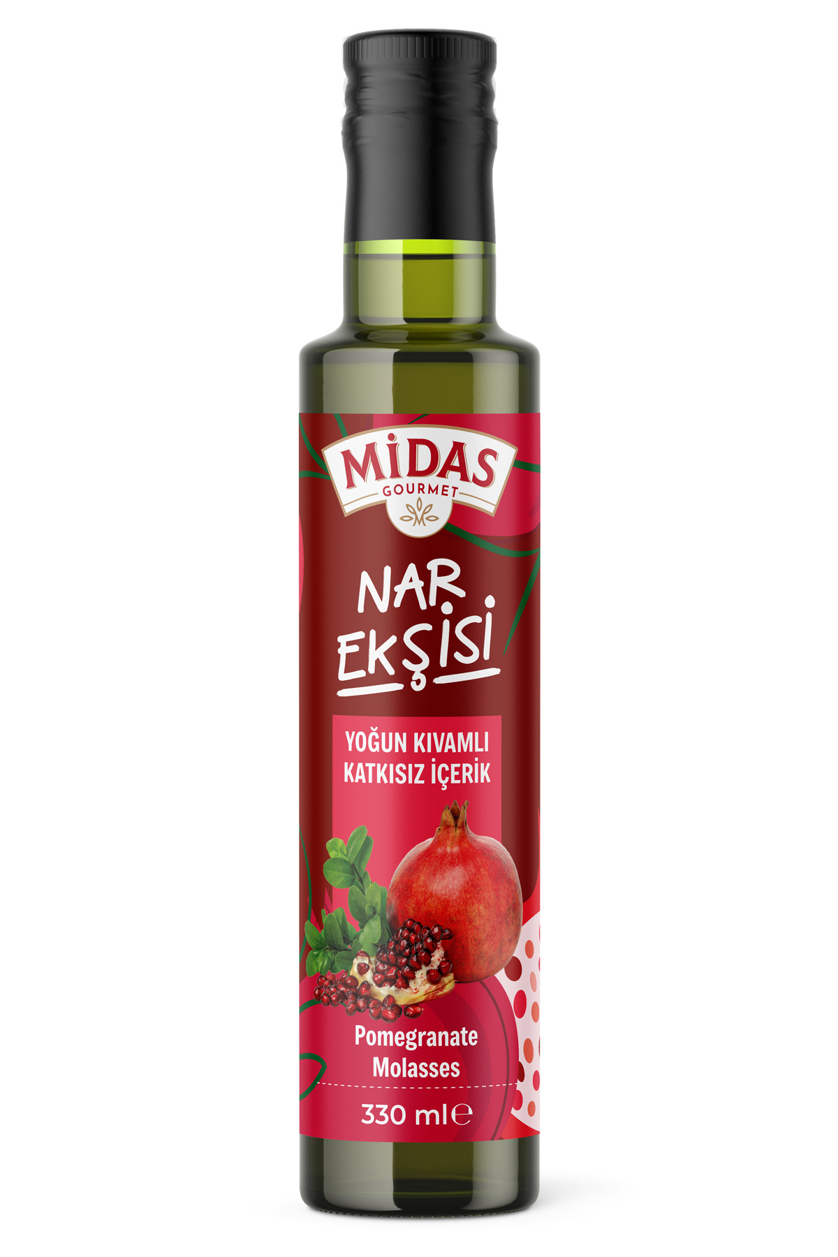 Midas Gourmet %100 Doğal Nar Ekşisi - Katkısız ve Şekersiz - Geleneksel Yöntem 330 ml - Fiyatı, Yorumları