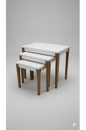 Hdbhome Deniz üçlü zigon ekru lake boya