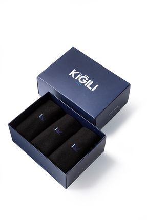 Kiğılı 3'lü Bambu Karışımlı Düz Çorap Hediye Kutulu Set