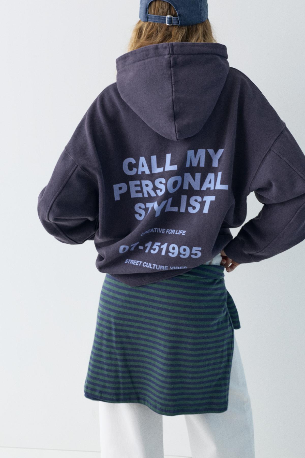 Pull & Bear  Personal Stylist kapüşonlu sweatshirt - Görsel 5