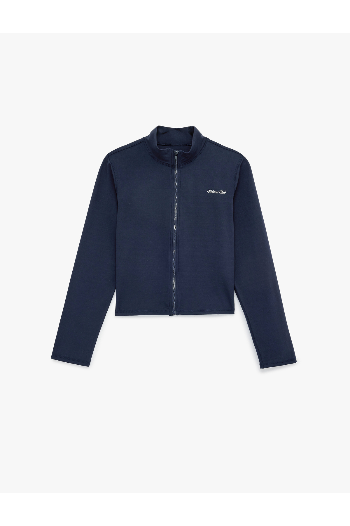 Koton  Slim Fit Uzun Kollu Dik Yaka Baskılı Spor Sweatshirt - Görsel 3