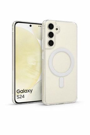 Vissona Samsung Galaxy S24 Uyumlu Kamera Korumalı Magsafe Wireless Şarj Özell...