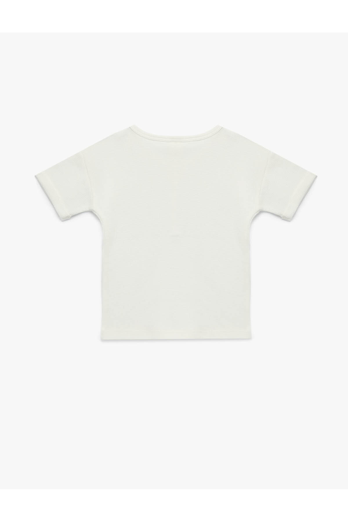 Koton Bisiklet Yaka Kısa Kollu Düğmeli Pamuklu Tişört fotoğrafı 2 (önizleme)