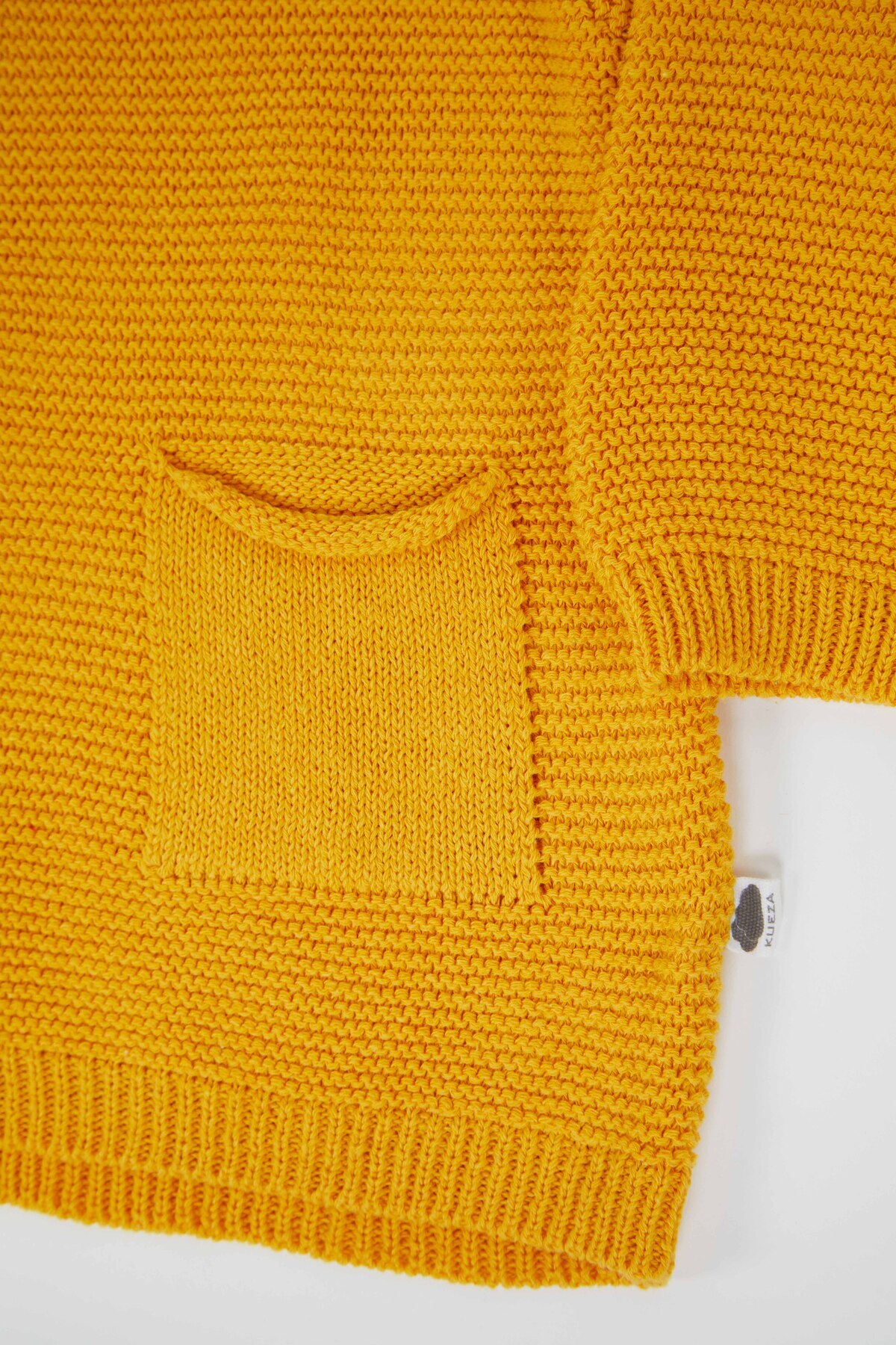 KUEZA KIDS Bebek & Çocuk Kapüşonlu Kulaklı Düğmeli Cepli Pamuklu Triko Hırka fotoğrafı 4 (önizleme)