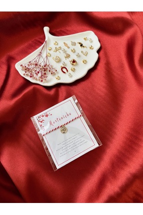 the canelif accessories Kartlı Marteniçka Bileklik - Ayarlanabilir, Şans Geti...