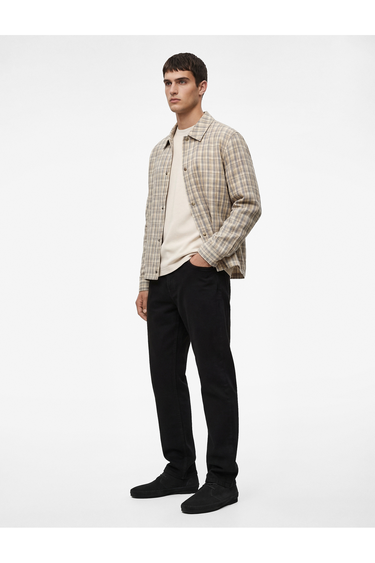 Düğmeli Cep Detaylı Normal Bel Slim Fit Jean Pantolon - Brad Jean