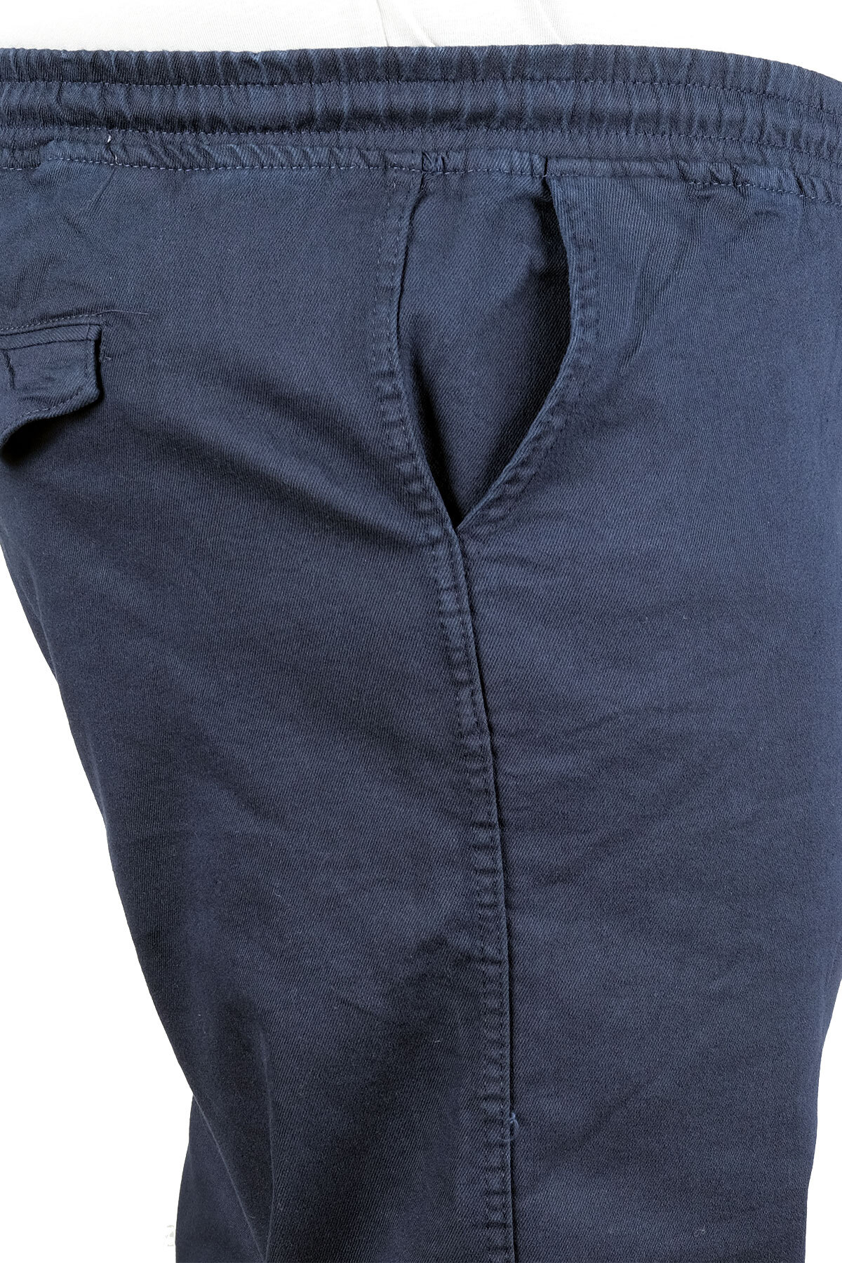 ModeXL Mode XL Büyük Beden Erkek Düz Paça Gabardin Jogger Pantolon 21929 LACİVERT görsel 3