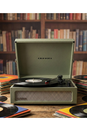 CROSLEY Voyager Renkli Bluetoothlu Dahili Hoparlörlü 3 Devirli Retro Pikap Pl...
