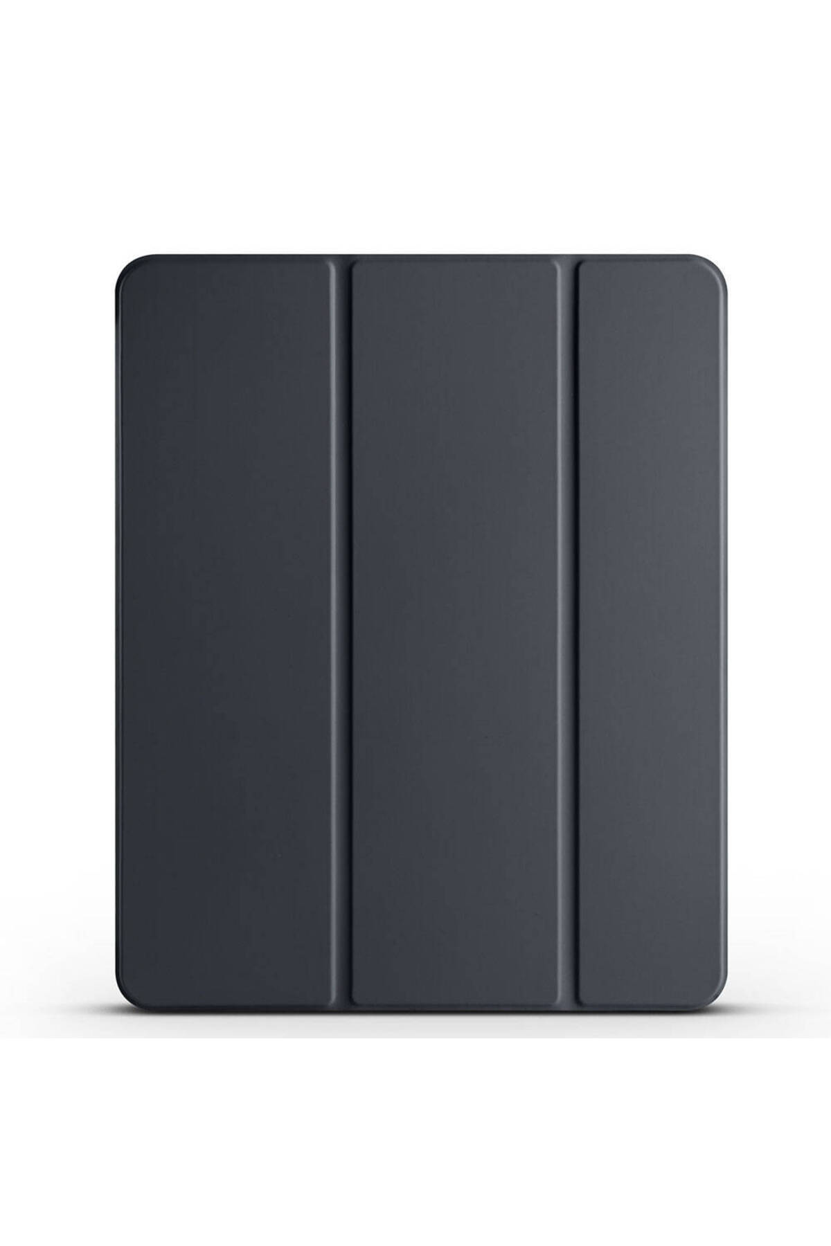 iPad Air 11 2025 M3 ZPRB Smart Cover Kalem Bölmeli Standlı 1-1 Kılıf - Siyah