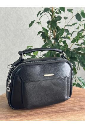 SÜYA Çanta & Kemer Kadın Dört Bölmeli Kullanışlı Günlük El Omuz Çantası