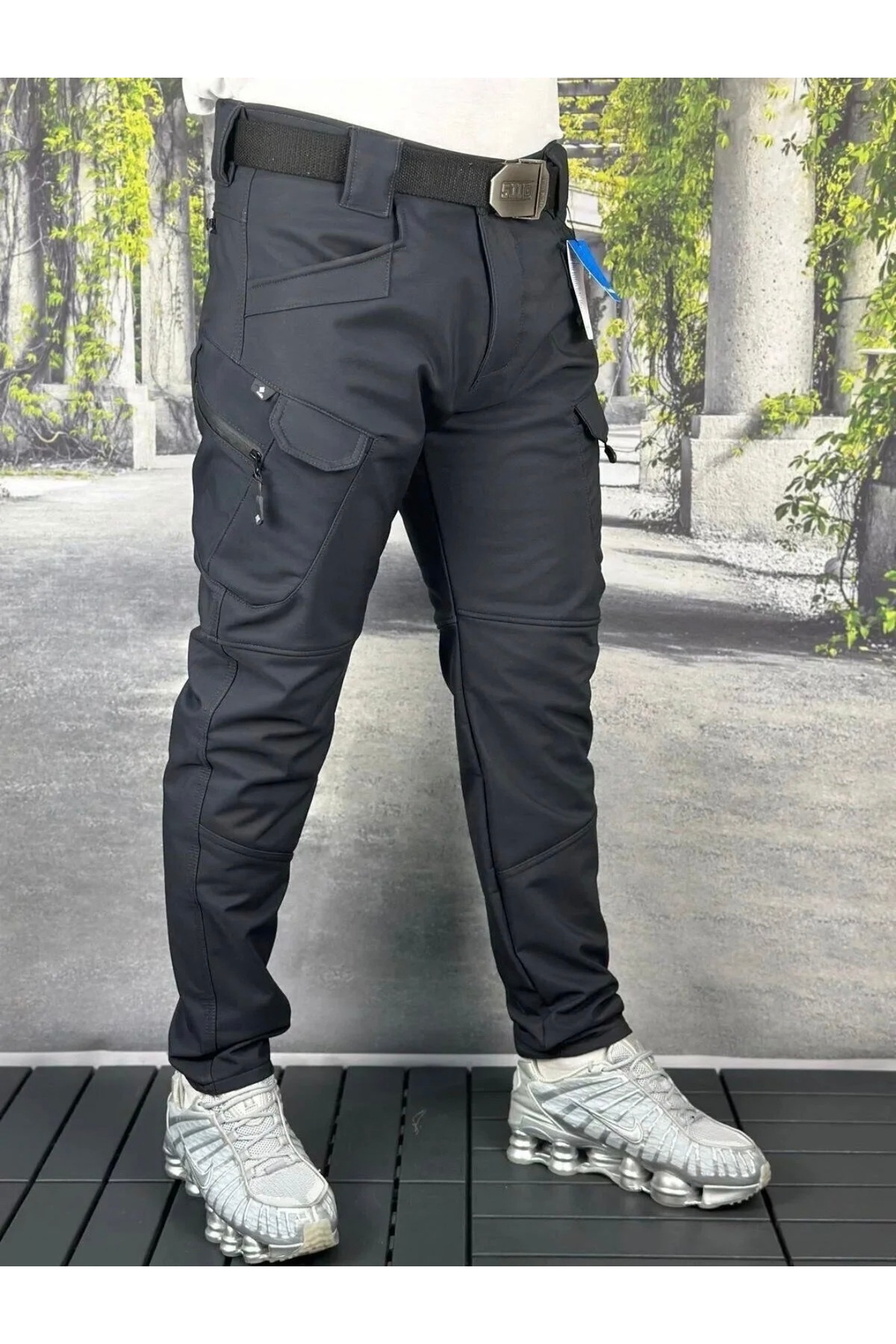 MODAF  Unisex Softshell Suya Dayanıklı Rüzgar Geçirmez Taktik Pantolon