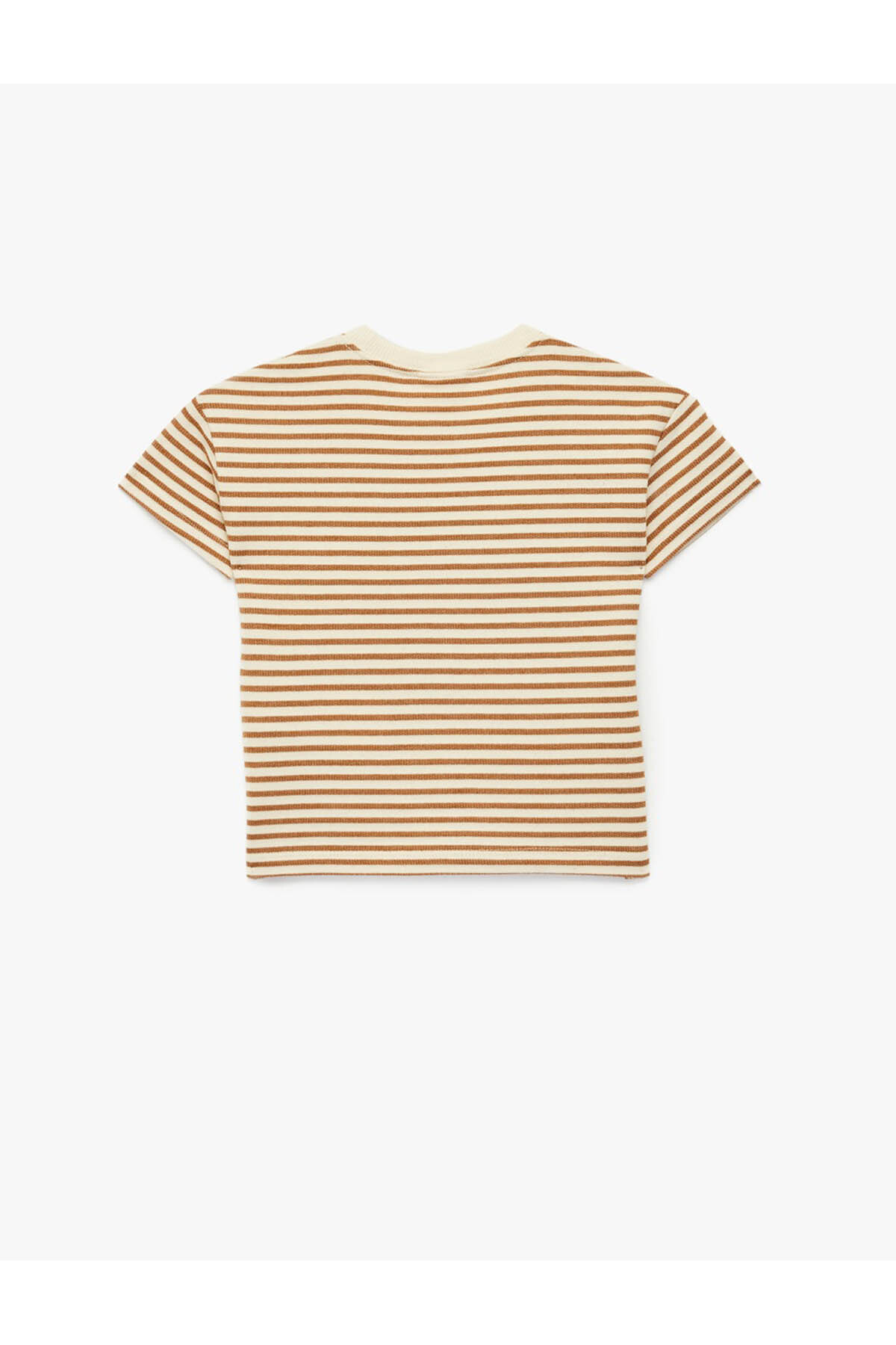 Koton Pamuklu Kısa Kollu Bisiklet Yaka Tişört fotoğrafı 2 (önizleme)