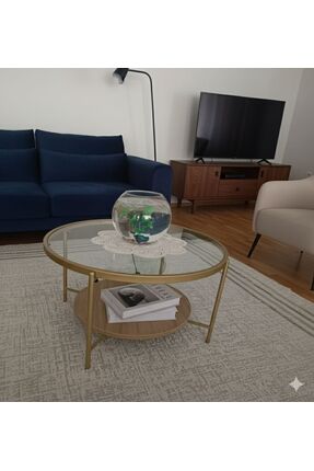 İMS ZİGON DÜNYASI Oslo Orta Sehpa - Şeffaf Cam / Siyah Mdf