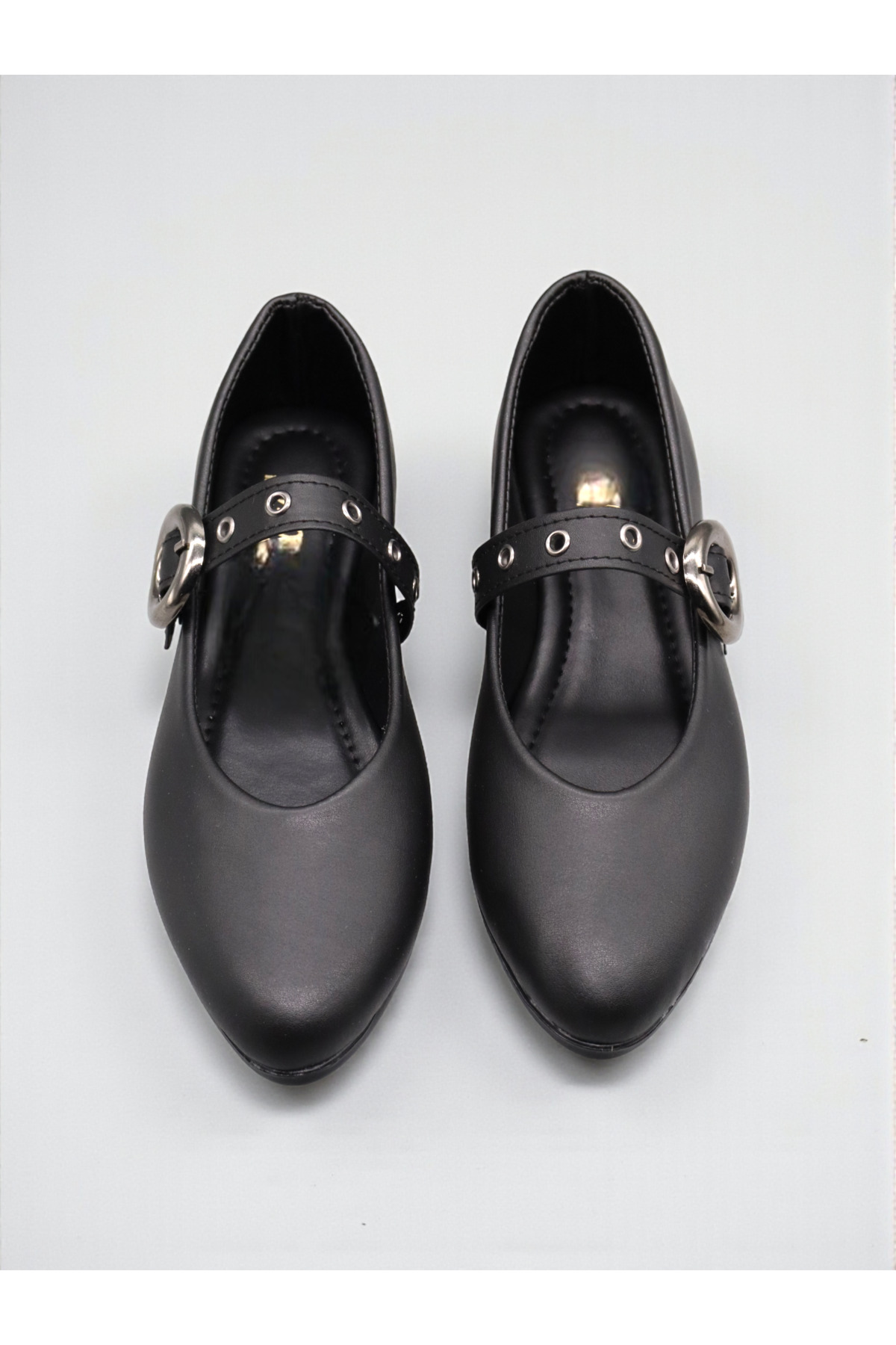 HFKY  Tasarım Tokalı Lastikli Babet Ayakkabı - Görsel 2