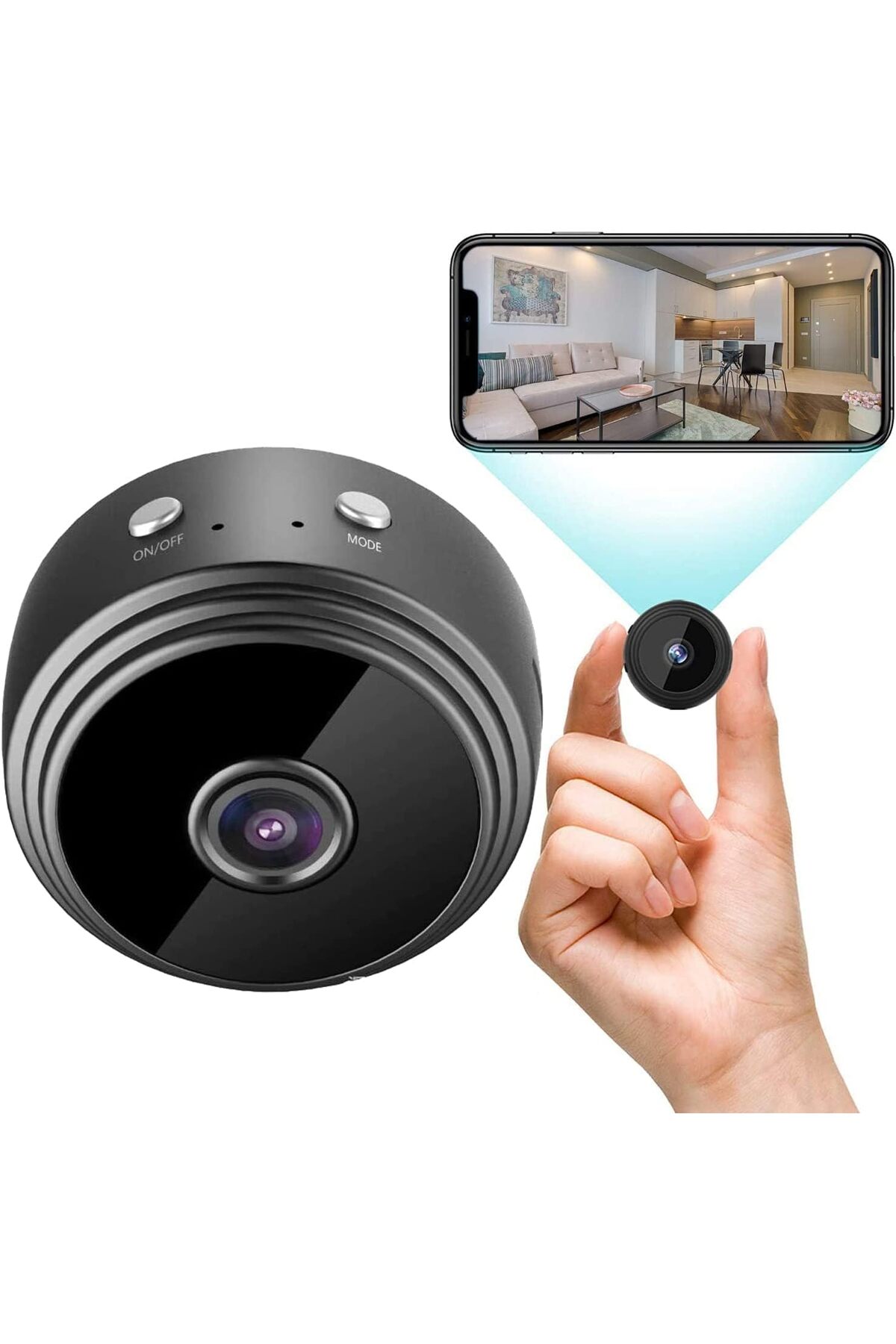 MİNGODAN WiFi Mini Güvenlik Kamerası 1080P Full HD | Uzaktan Canlı İzleme | Çoklu Kullanıcı Destekli fotoğrafı 2 (önizleme)