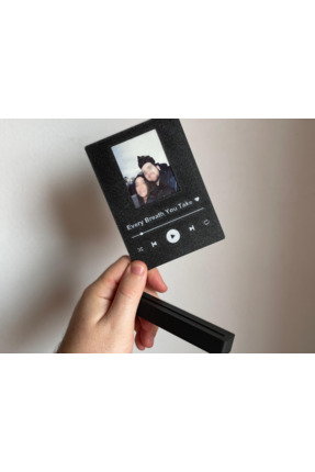 Printona Müzik Çalar Temalı Kişiye Özel Fotoğraf Standı Masaüstü Dekor - 5,4 ...