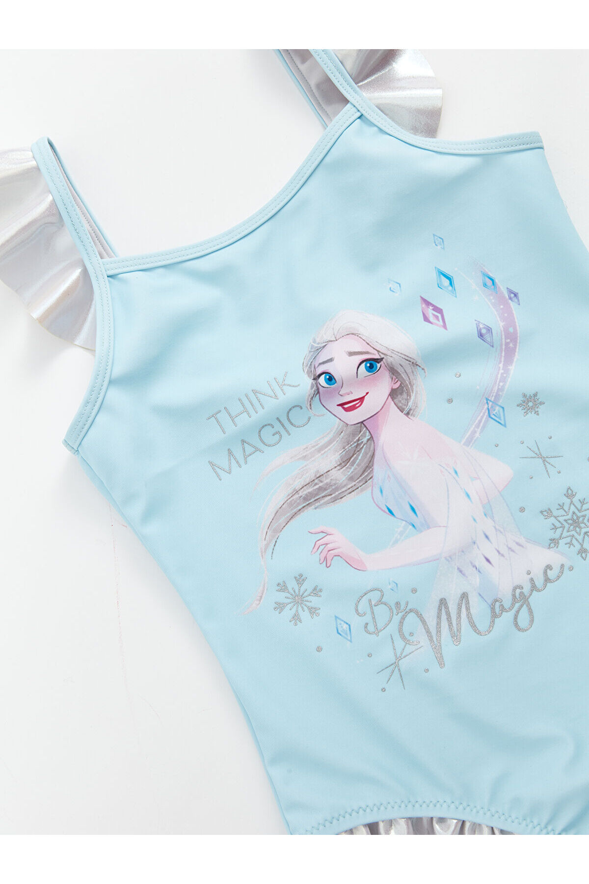 LC Waikiki Hızlı Kuruyan Elsa Baskılı Kız Çocuk Mayo fotoğrafı 3 (önizleme)