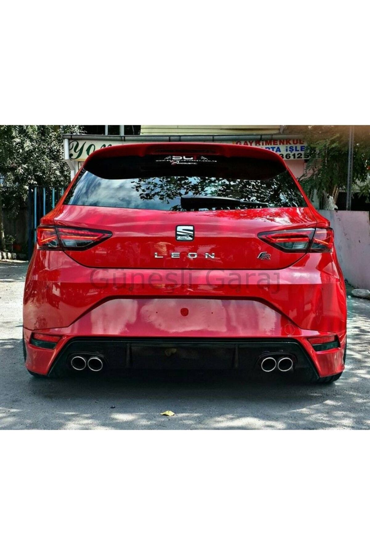 Leon Mk3 Fr 2012-2016 Makyajsız Kasa uyumlu Boyasız plastik Aero Arka Ek