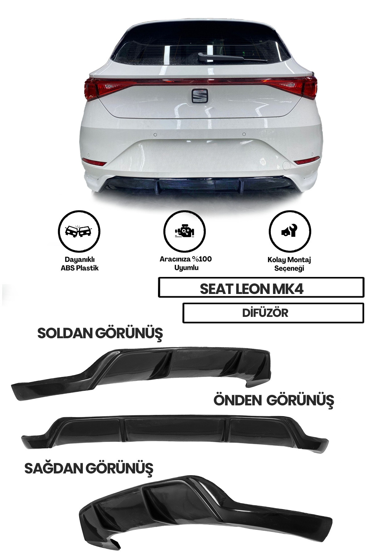 Seat Leon Mk4 Difüzör (plastik)