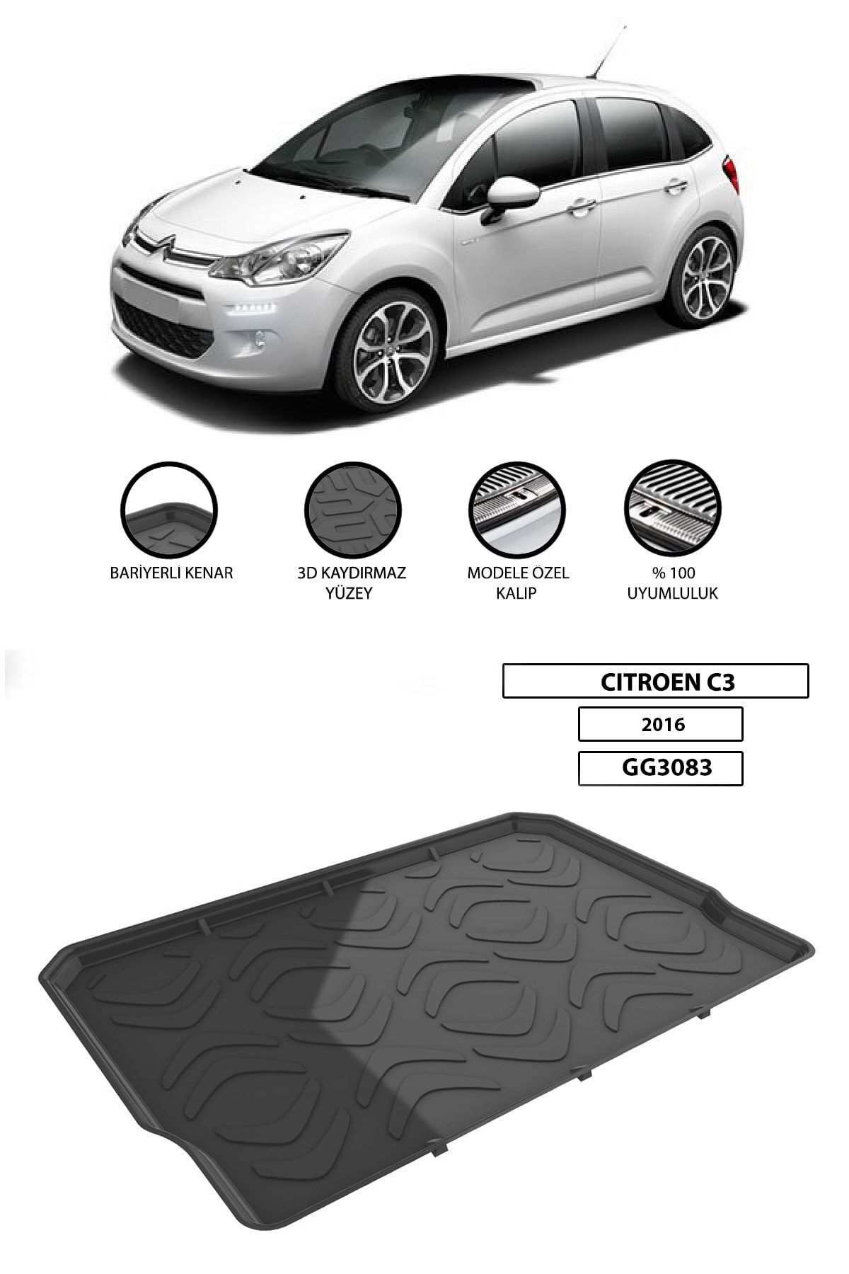 Citreon C3 2016 Bagaj Havuzu Gg3083