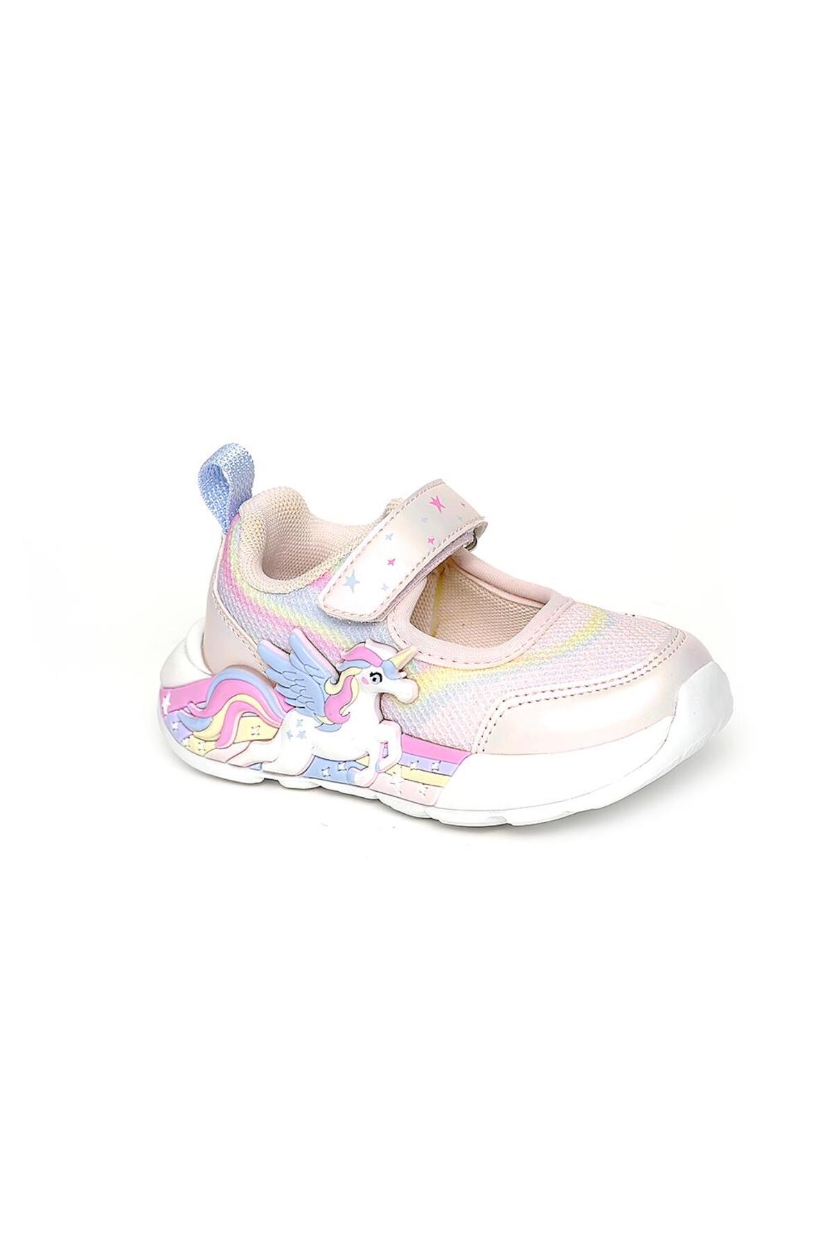 PY26-2203 Unısex Çocuk Spor Ayakkabı Pudra