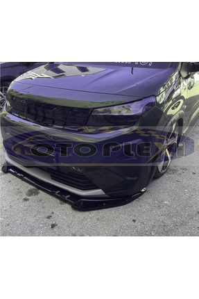 OTOPLEXİ Peugeot Rifter Ön Ek Ön Tampon Eki Ön Lip Ön Karlık Parlak Siyah ABS...