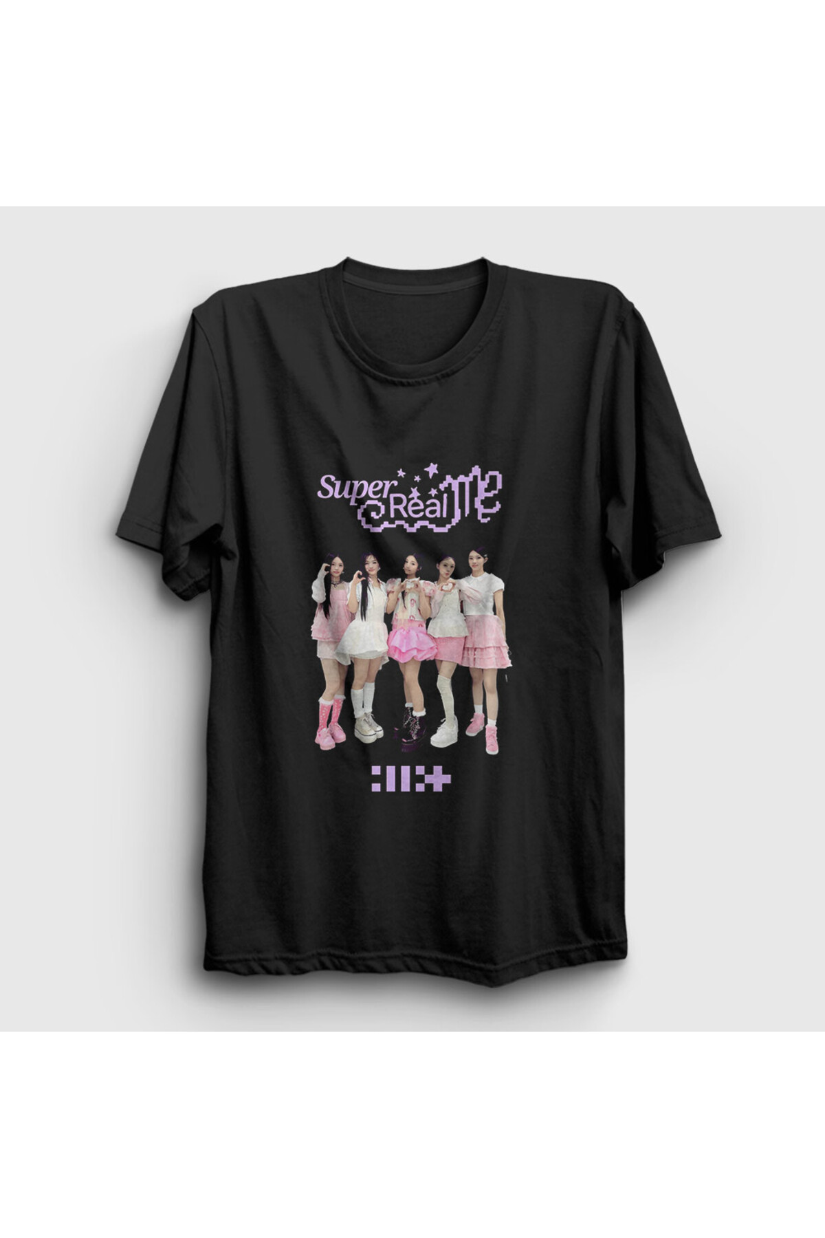 オタクページ ZOKAWEAR Unisex Siyah Super Real Me illit Illit T-Shirt 59zw