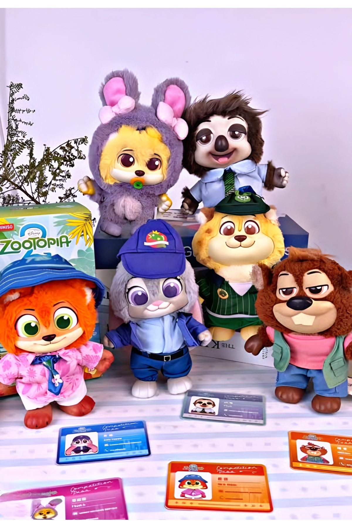 DEK Zootopia 2 Figür Peluş Serisi - Nick Wilde, Judy Hopps