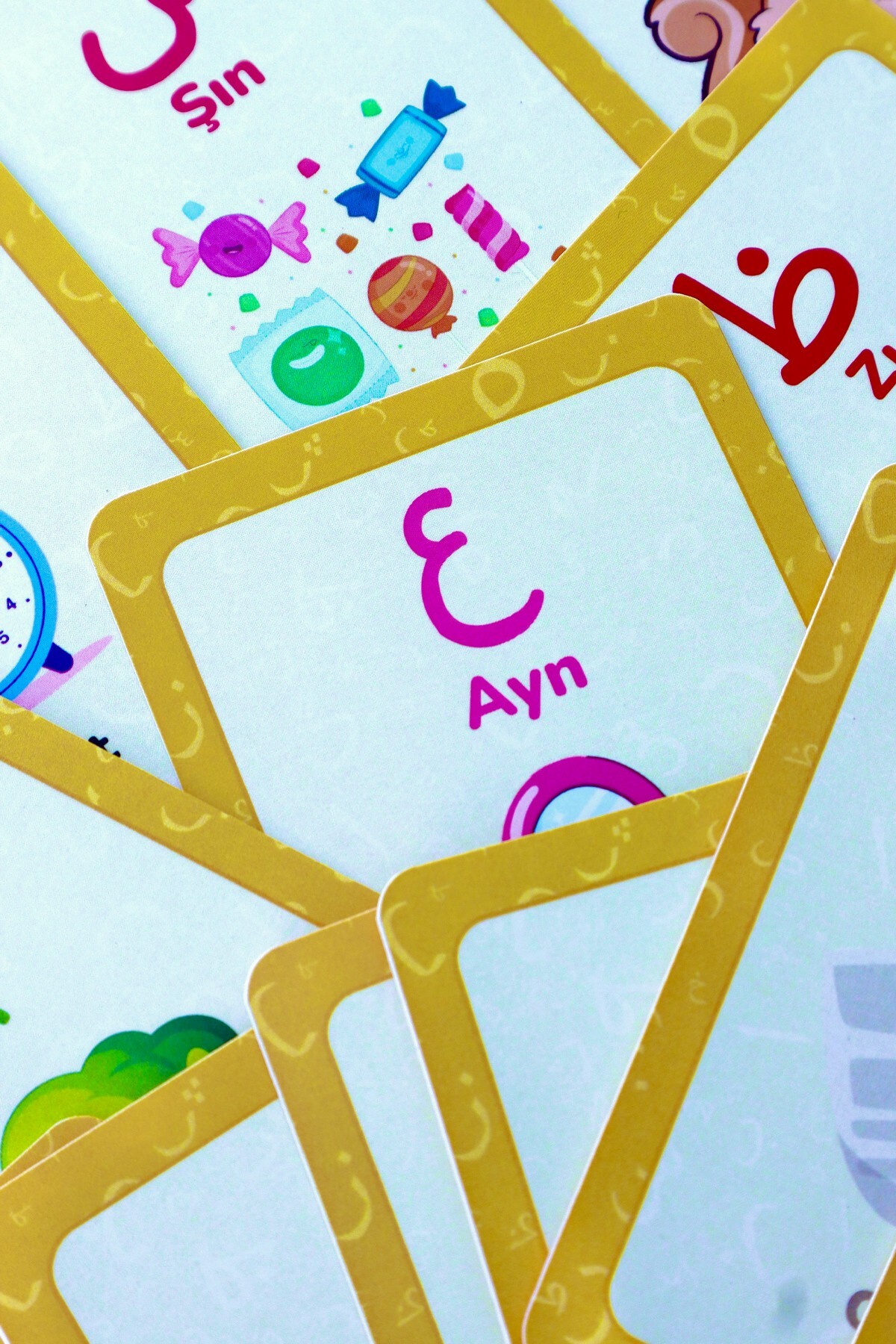 MSticker Elif-Ba Kartları | Çocuklar İçin Eğlenceli ve Kolay Elifba Öğrenme Seti - 29 Kart ve Özel Kutulu fotoğrafı 5 (önizleme)