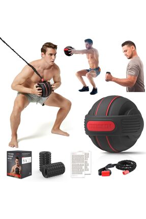 HEPİTOP Slamball Pilates Ağırlık Topu ve Direnç Lastiği Tüm Vücut Egzersiz Aleti