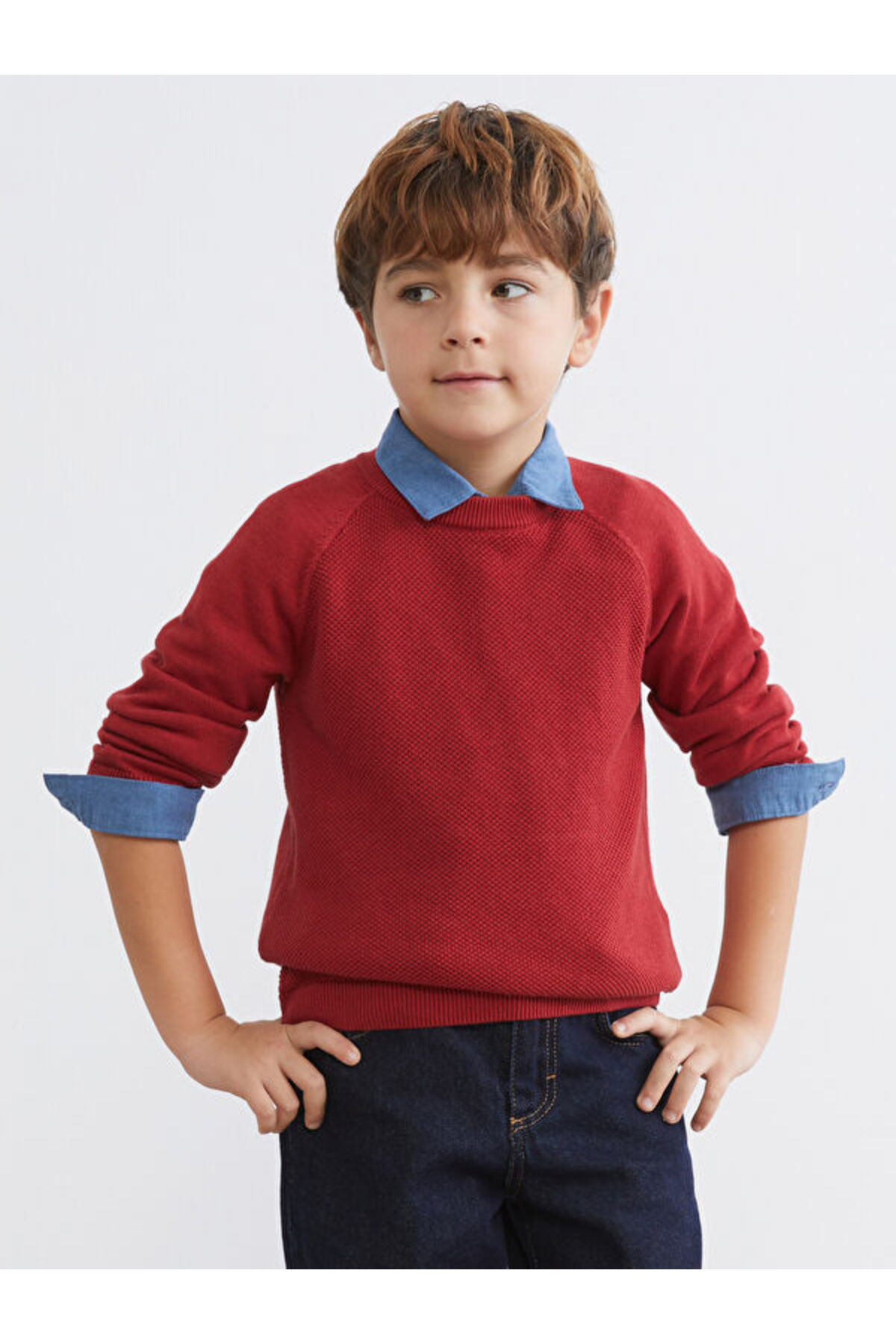 LC Waikiki Çelebi Store'dan Kaliteli Parçalar Erkek Çocuk KlasikTriko Kazak fotoğrafı 3 (önizleme)