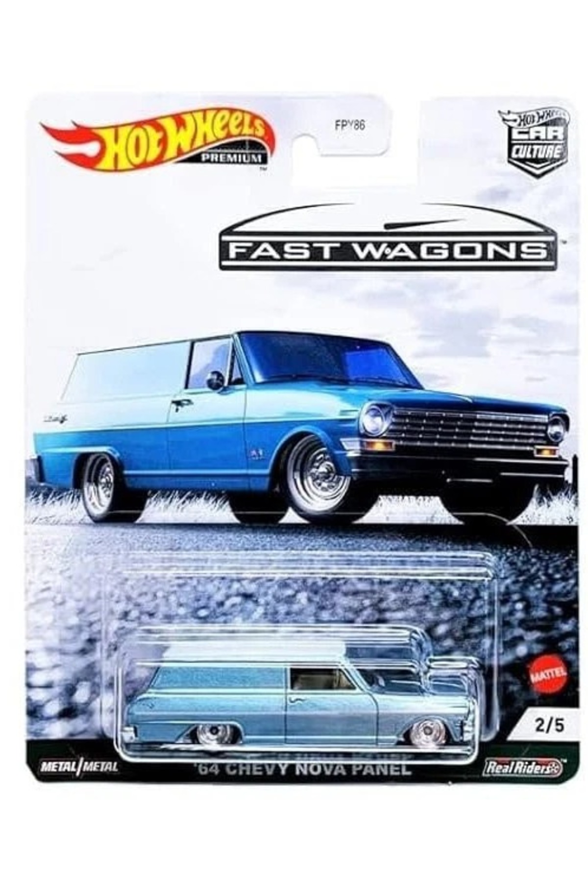 HOT WHEELS Premium Car Culture Fast Wagons 1. Set 5'li 1:64 Metal