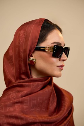 LUMIÈRE Motif Lumiere İpek Şal