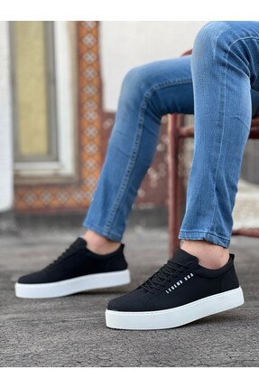 DYQUALITY Bağcıklı Nubuk Spor Klasik Siyah Erkek Ayakkabı