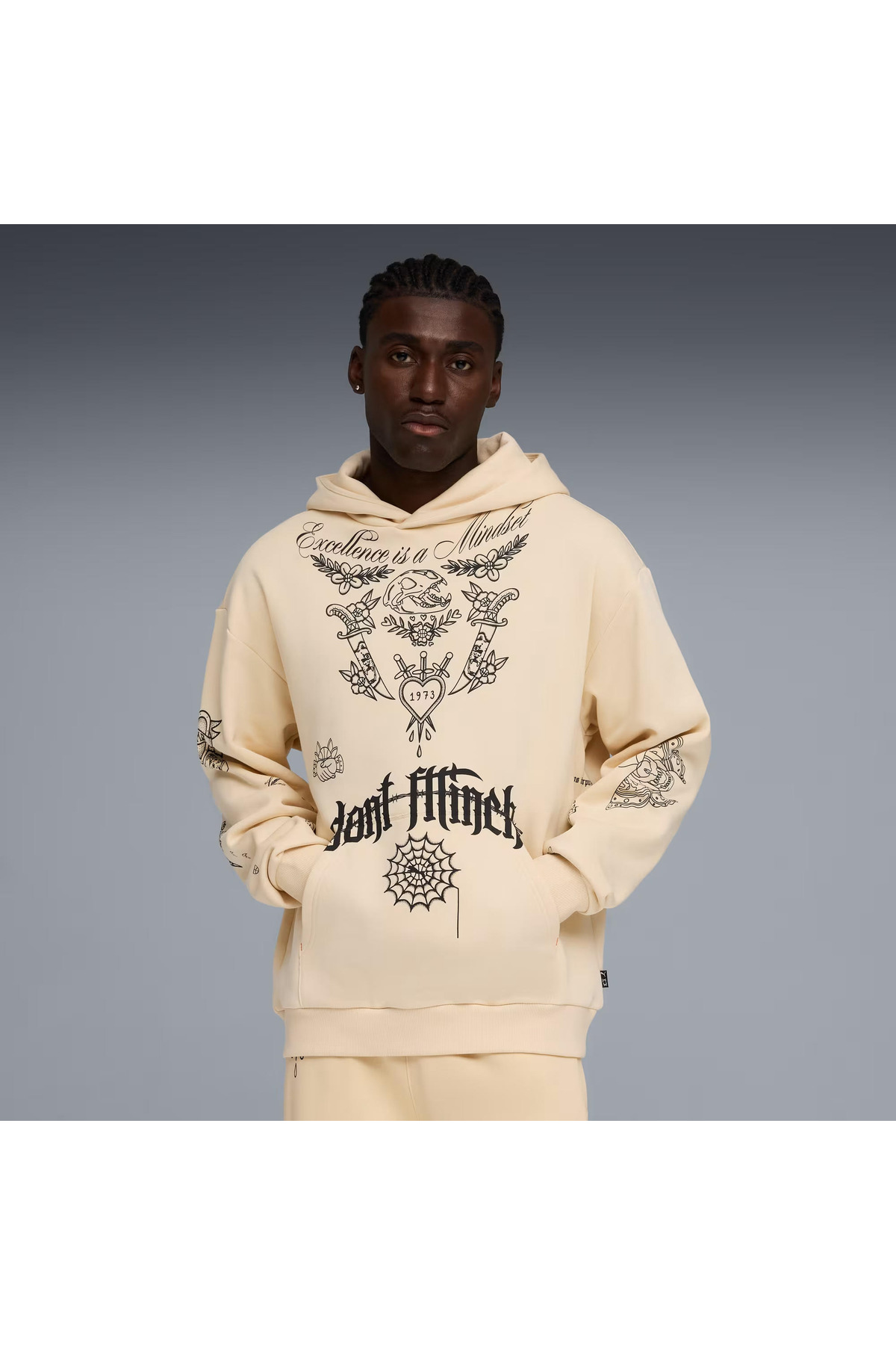 پوما سویشرت مردانه بسکتبال Swish N' Ink مدل Relaxed
