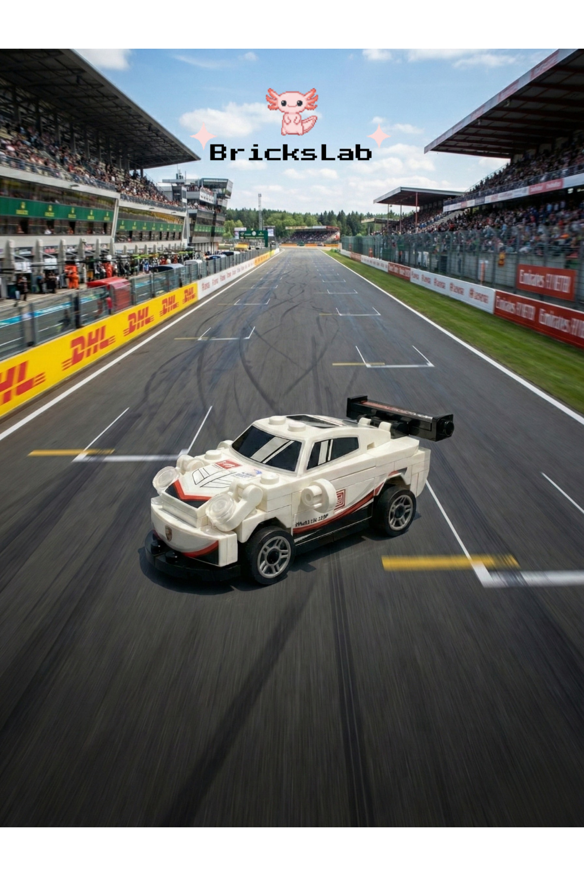 Brick Mini Lego Çek-Bırak Spor Araba Yapım Seti – Speed 9140-1 (71
