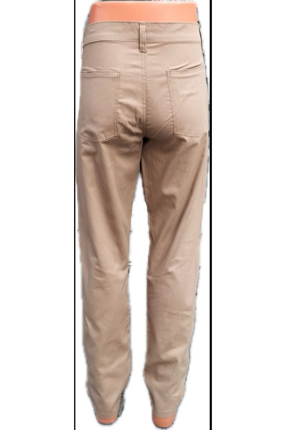 BeyzDenim Klasik Koyu bej likralı pamuk gabardin Battal Büyük Beden pantolon görsel 3