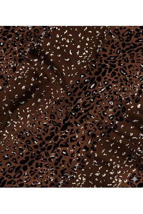 podyum baskı LEOPAR DESENLİ DABIL Kumaş Elbiselik , Şalvarlık , Eteklik , Blu...